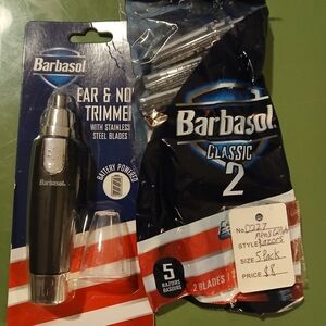 Barba Black and Silver Ear & Nose Trimmer